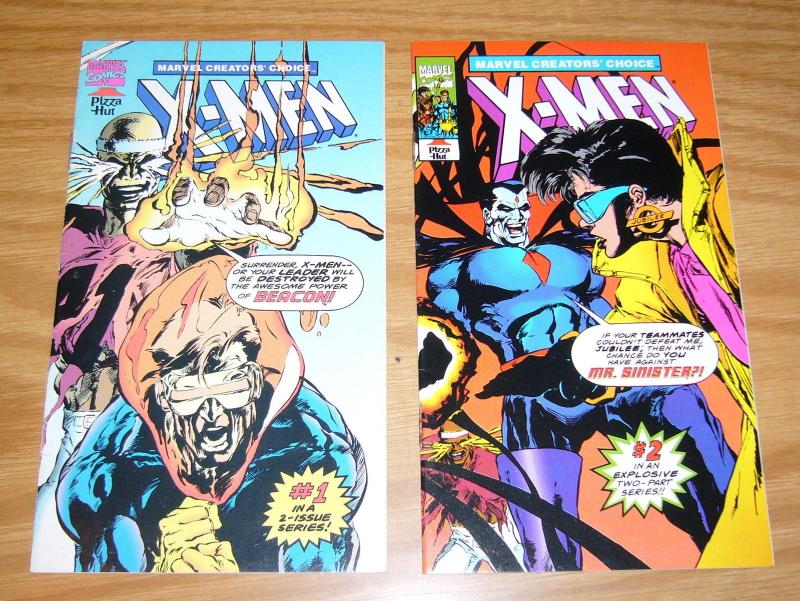 X-Men Creators Choice #1-2 VF/NM complete series - lobdell - saviuk - pizza hut