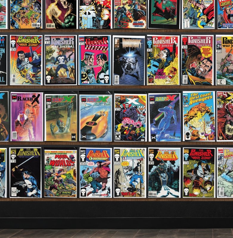 Huge Lot 150+ Comics with X-Factor, Racer X, The Punisher, X-Force & More!