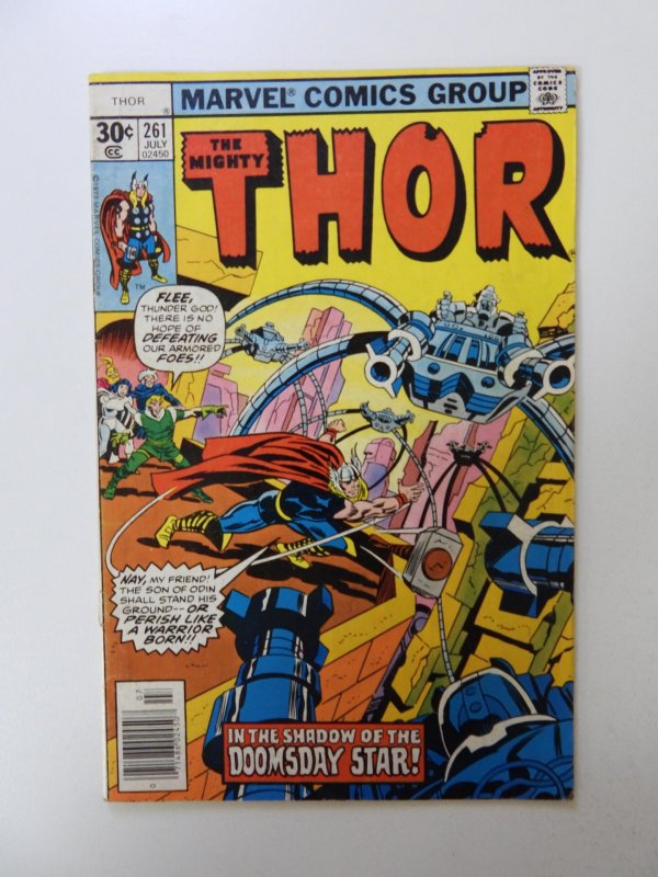 Thor #261 (1977) VG+ condition bottom staple detached from cover