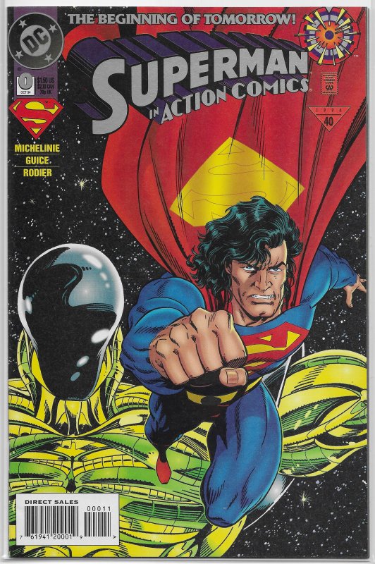 Action Comics   vol. 1   #  0 VF (Zero Hour) Stern/Guice, Conduit