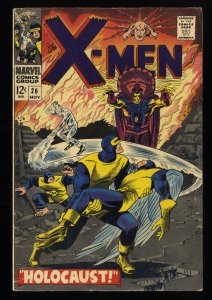 X-Men #26 FN- 5.5 El Tigre Appearance! Roy Thomas! Werner Roth!