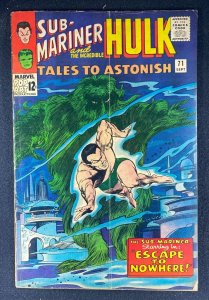 Tales to Astonish (1959) #71 VG (4.0) Sub-Mariner Hulk 1st App Seaweed Man