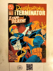 Deathstroke The Terminator #21 VF+ DC Comics comic book 17 JW47
