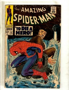 Amazing Spider-Man # 52 VG Marvel Comic Book Mary Jane Appearance Gwen BJ1