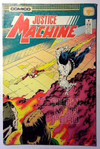 Justice Machine #4 (1987) Comico Comics 1st Print Comic Book