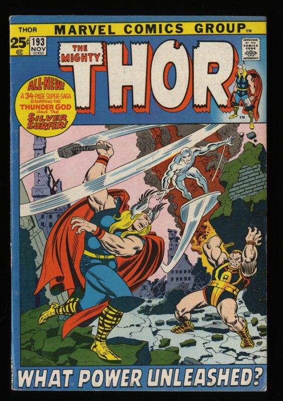 Thor #193 FN- 5.5 Marvel Comics