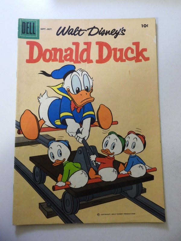 Donald Duck #61 (1958) VG Condition tape pull/stain fc