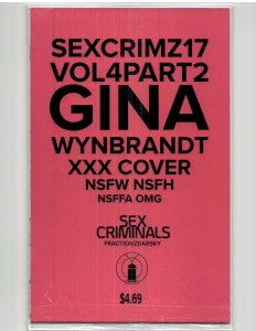 Sex Criminals #23 Variant Cover (2018)