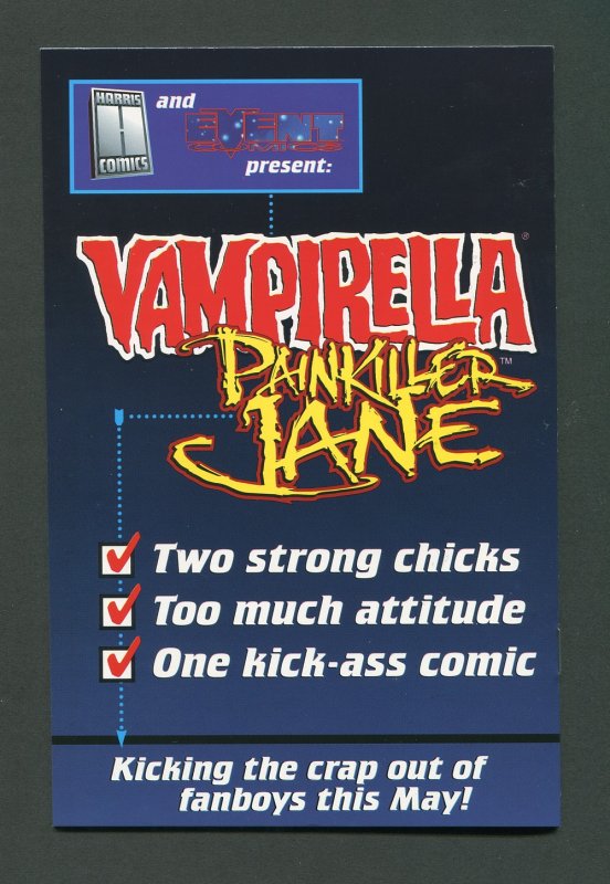 Vampirella Painkiller Jane Ash Can  Scarlet Legion Fan Club Package 1997