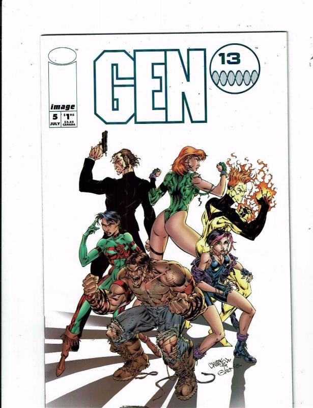 Lot Of 8 Gen 13 Image Comic Books # 1 2 3 Interactive Wired 1 3D 1 + 3 4 5 J241