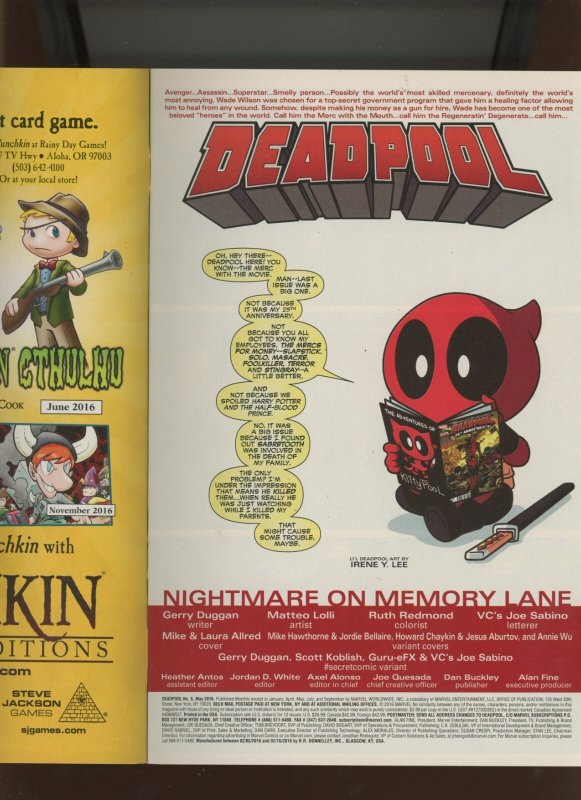 (2016) Deadpool #8: WE COMBINE SHIPPING! (9.2)