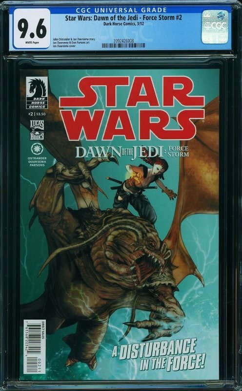 Star Wars: Dawn of the Jedi - Force Storm #2 (2012) CGC 9.6 NM+