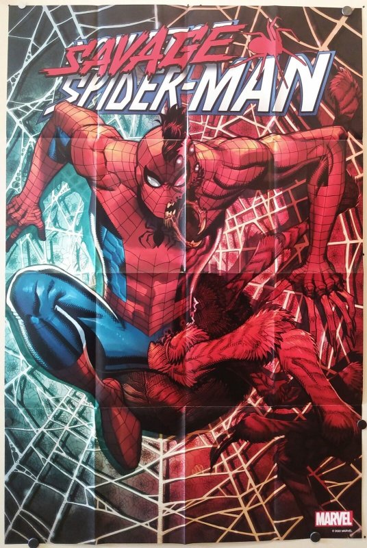 Savage Spider-Man #1 Bradshaw Marvel 2022 Folded Promo Poster 24x36 New FP366