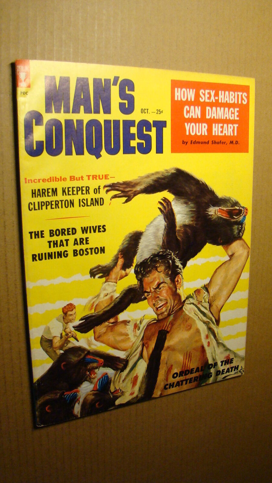 Mens Adventure - Mans Conquest *Nice* 1958 Pulp SEX Girl Bored Wives Comic Books
