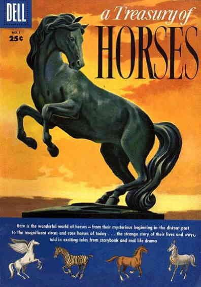 Treasury of Horses, A #1 VG ; Dell | low grade comic