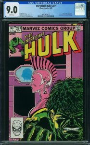 Incredible Hulk #287 (1983) CGC 9.0 VFNM