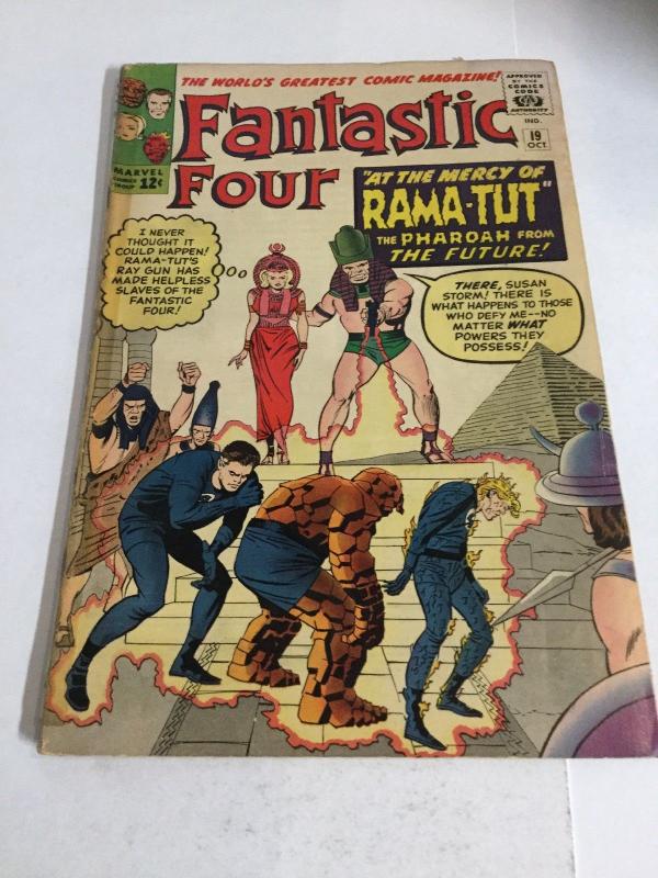 Fantastic Four 19 Vg Very Good 4.0 Tape On Spine First Rama-Tut Kang Marvel SA