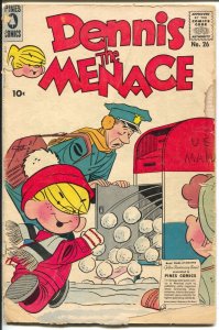 Dennis The Menace #26 1958-Pines-mailman prank cover-classic humor-G