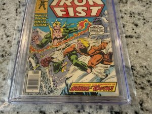 Iron Fist # 14 CGC Graded 4.0 Marvel Comic Book 1st Sabretooth Appearance JH24