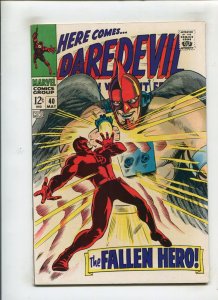 DAREDEVIL #40 (6.0/6.5) THE FALLEN HERO!! 1968