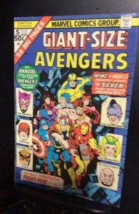 Giant-Size Avengers #5 (1975) Mandarin, Enchantress, etc.  VF/NM Cville CERT!