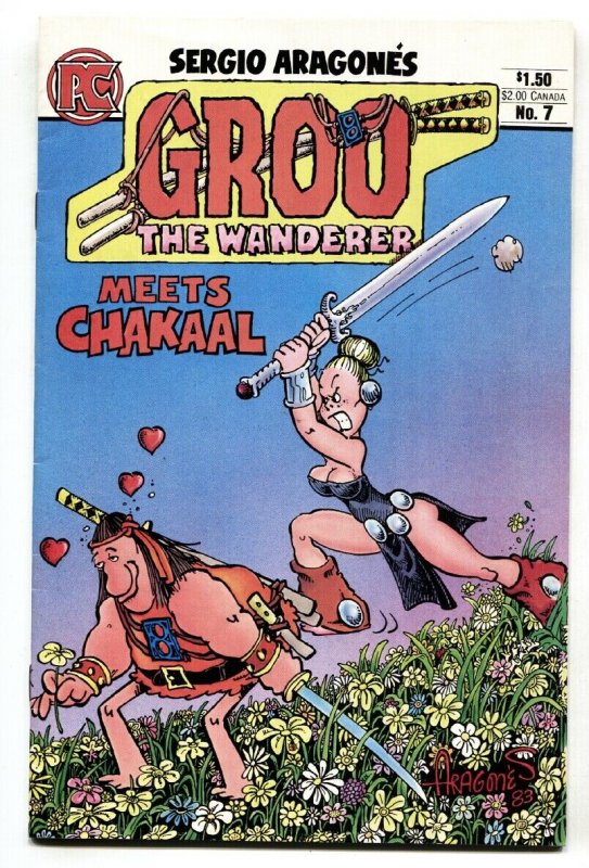 GROO THE WANDERER #7-1st appearance of Chakaal. 