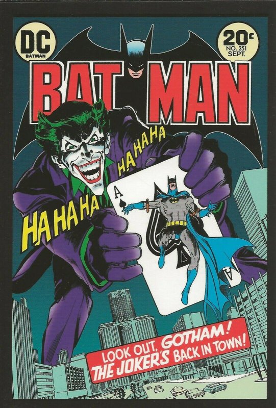 Batman #251 1973 4x5 Cover Postcard 2010 DC Comics Classic Joker Neal Adams