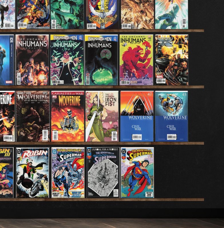 Huge Lot 140+ Comics with X-Force, Wolverine, Uncanny X-Force, Justice & More!