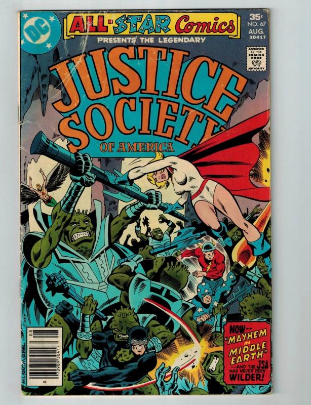 All Star Comics # 67 VG DC Comic Book Feat. Justice Society Of America Flash S77