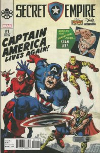 Secret Empire #1L VF/NM ; Marvel | Stan Lee Box Exclusive Variant Avengers 4 Tri