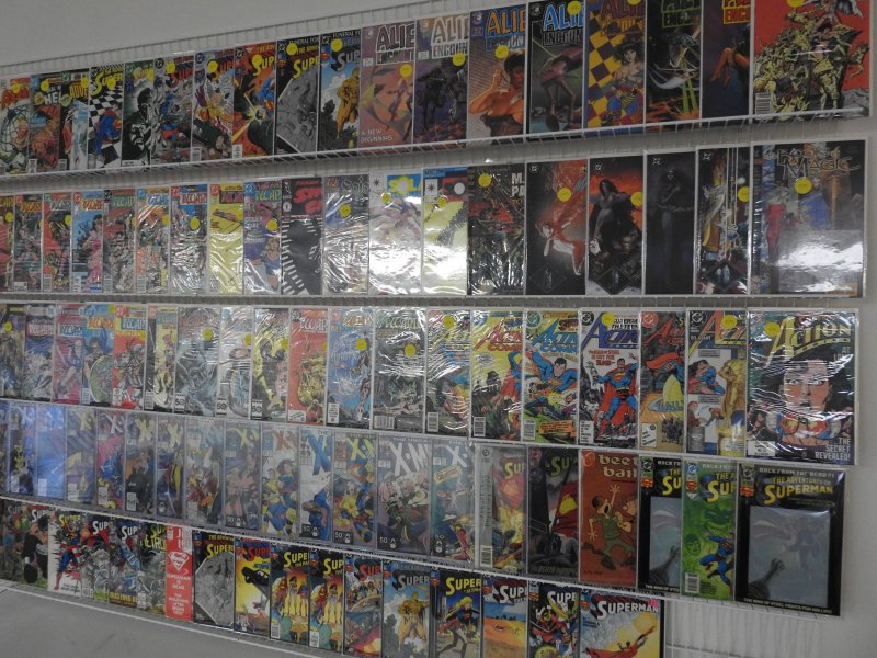 Huge Lot 103 Comics W/ Superman, X-Men, Warlord, +More! Avg VF- Cond!