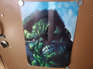 Incredable hulk poster  20 1/4 x 13 1/4 