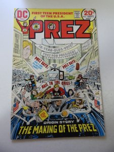 Prez #1 (1973) VG Condition moisture stains fc