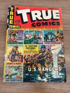 True Comics # 20 GD/VG Golden Age Parents Magazine Comic Book 1943  7 J356
