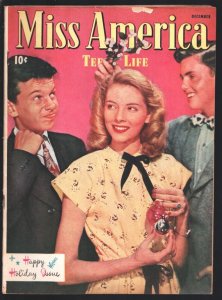 Miss America Vol. 8 #2 19460photo cover-Patsy Walker cameo-teen trends-fashio...