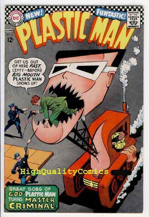 PLASTIC MAN #4, FN+, Carmine Infantino, Master Criminal, 1967, Dame of Doom