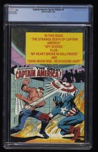 Captain America Special Edition #2 CGC NM+ 9.6 White Pages