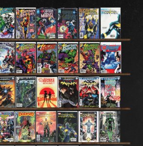 Huge Lot 140+ Comics with Captain Marvel, Batman, Detective Comics & More!