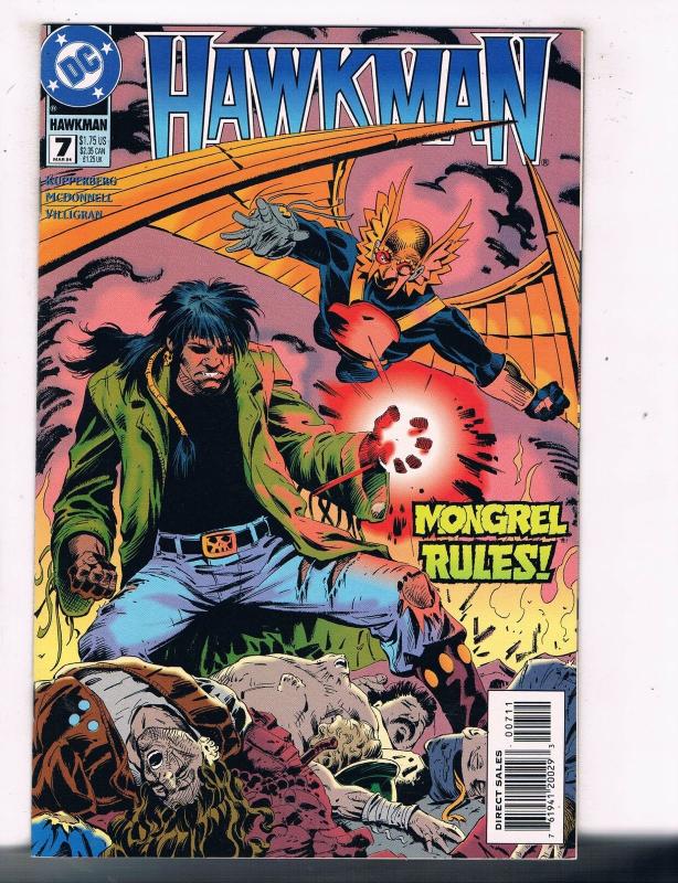 Hawkman (1993 3rd Series) #7 DC Comic Book New Blood Mongrel Netherworld HH3