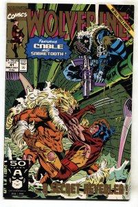 WOLVERINE #41-RARE SECOND PRINT-GOLD LETTERING-CABLE-1991