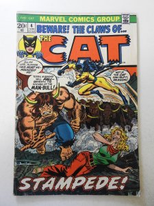The Cat #4 (1973) GD Condition moisture stain