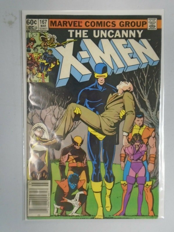 Uncanny X-Men #167 Newsstand edition 4.0 VG (1983 1st Series)