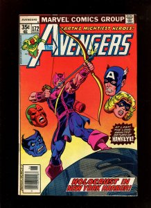 AVENGERS #172 - HAWKEY REJOINTS (8.0) 1978 