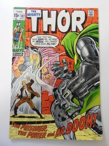 Thor #182 (1970) GD/VG Condition moisture stain, ink on fc