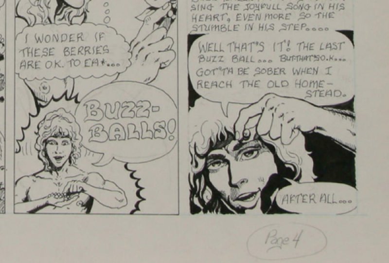 BUDD ROOT original art, CAVEBOY? Cavewoman, early work,1978,15 x 20,