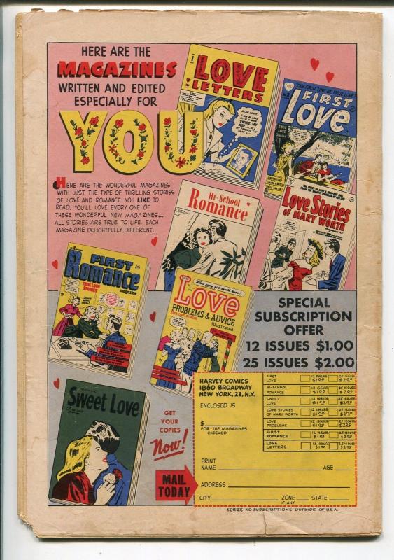 Love Lessons #1 1949-Harvey-1st issue-spicy romance art-title change-G/VG