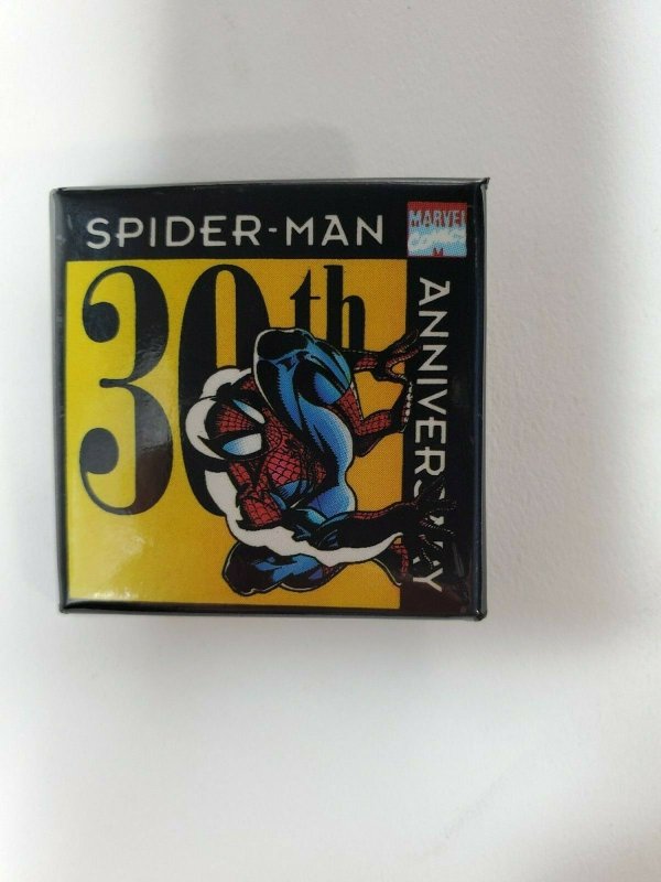 SPIDERMAN 30TH ANNIVERSARY 1992 MARVEL COMICS Vintage PROMO PINBACK BUTTON 