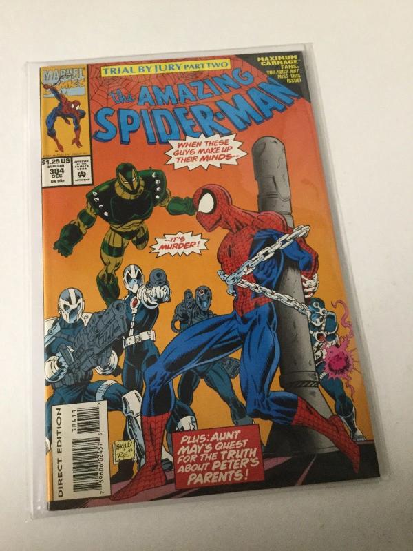 The Amazing Spider-Man 384 Nm Near Mint Marvel 