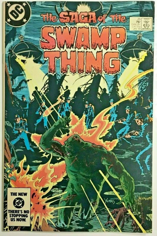 SWAMP THING#20 FN/VF 1984 FIRST ALAN MOORE ON TITLE  ALAN MOORE DC COMICS