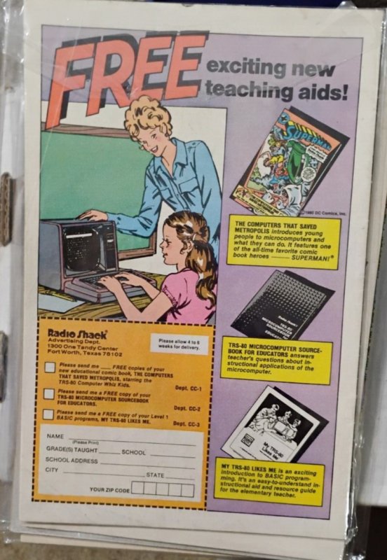 SUPERMAN   RADIO SHACK GIVEAWAY # 1  1980  DC